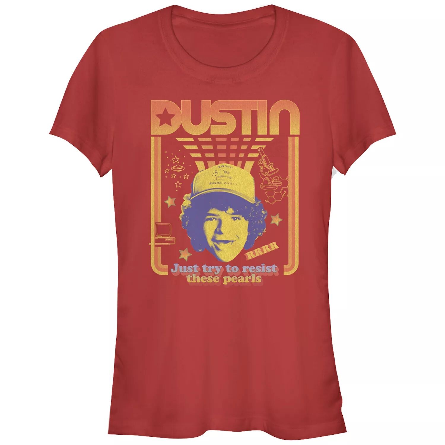 Футболка с надписью «Stranger Things» для юниоров «Dustin» и надписью «Floating Head Resist The Pearls Star» Licensed Character
Футболка с надписью «Stranger Things» для юниоров «Dustin» и надписью «Floating Head Resist The Pearls Star» Licensed Character