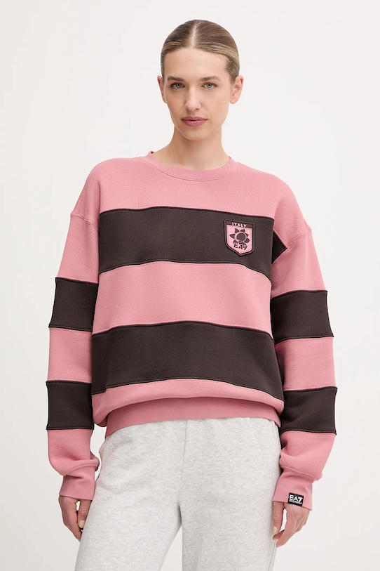 Хлопковая толстовка Ea7 Emporio Armani, розовый
Хлопковая толстовка Ea7 Emporio Armani, розовый