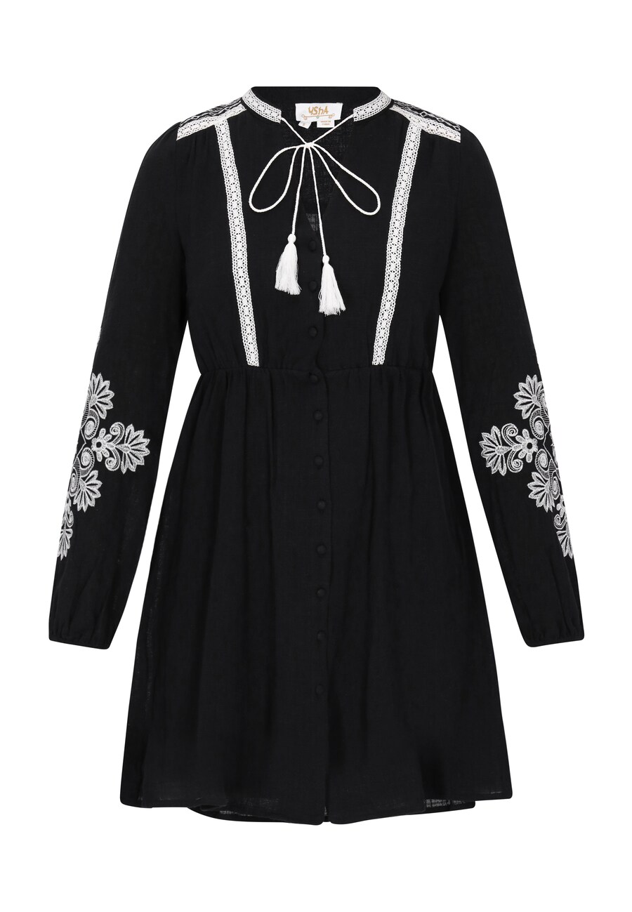 Платье-рубашка usha FESTIVAL Spring Summer, черный
Платье-рубашка usha FESTIVAL Spring Summer, черный