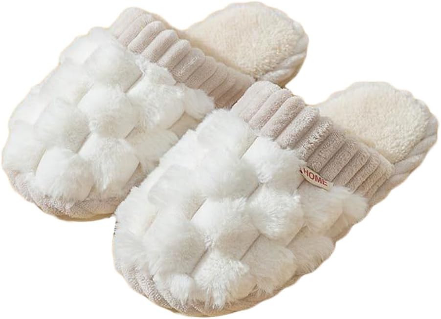 Женские и мужские удобные зимние тапочки из искусственного меха, пушистые, теплые, плюшевые домашние тапочки с противоскользящей подошвой Jaderich, белый
Женские и мужские удобные зимние тапочки из искусственного меха, пушистые, теплые, плюшевые домашние тапочки с противоскользящей подошвой Jaderich, белый