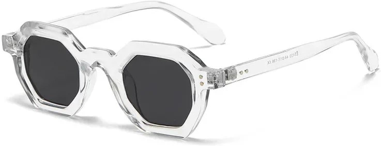 Ретро-солнцезащитные очки янтарного цвета с многоугольными линзами, маленькие, женские, с ретро-заклепками, мужские, модные, трендовые, для активного отдыха и спорта TVTBBVV, Grey Black
Ретро-солнцезащитные очки янтарного цвета с многоугольными линзами, маленькие, женские, с ретро-заклепками, мужские, модные, трендовые, для активного отдыха и спорта TVTBBVV, Grey Black