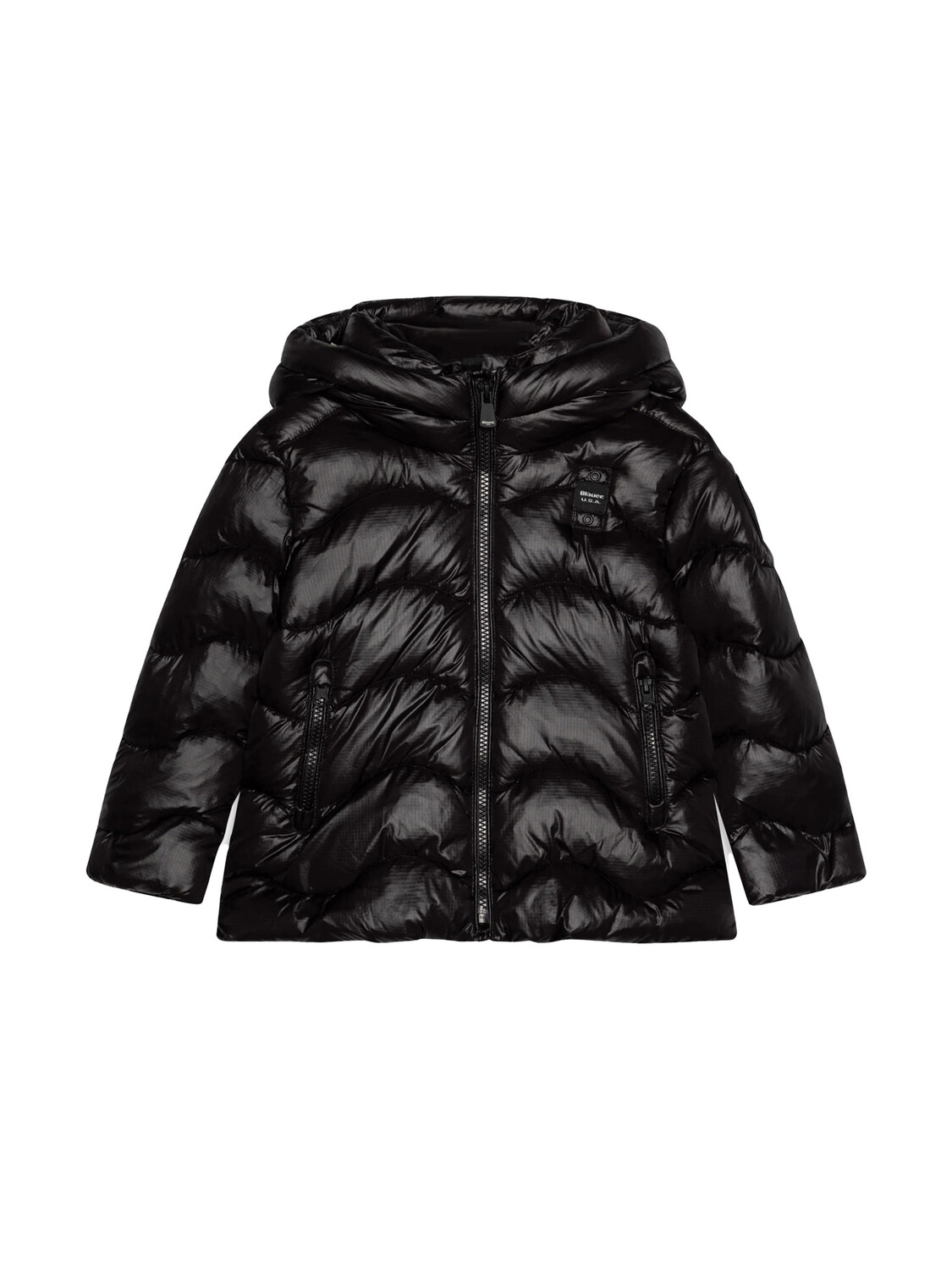 Пуховик piumino larose bambina Blauer, черный 
Пуховик piumino larose bambina Blauer, черный