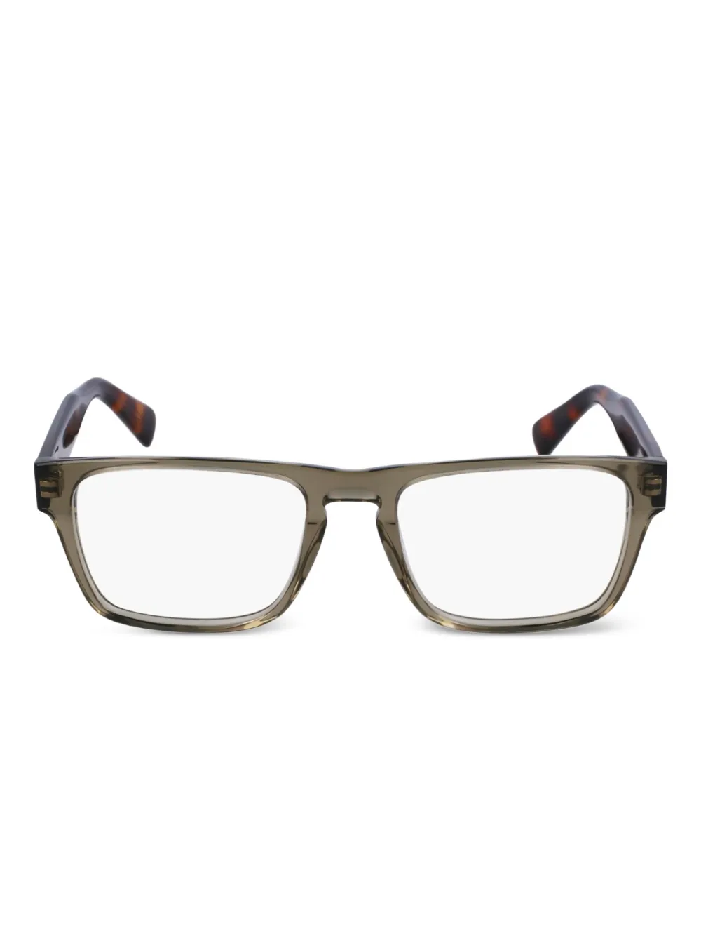 Очки в прямоугольной оправе из черепаховой оправы Paul Smith, зеленый 
Очки в прямоугольной оправе из черепаховой оправы Paul Smith, зеленый
