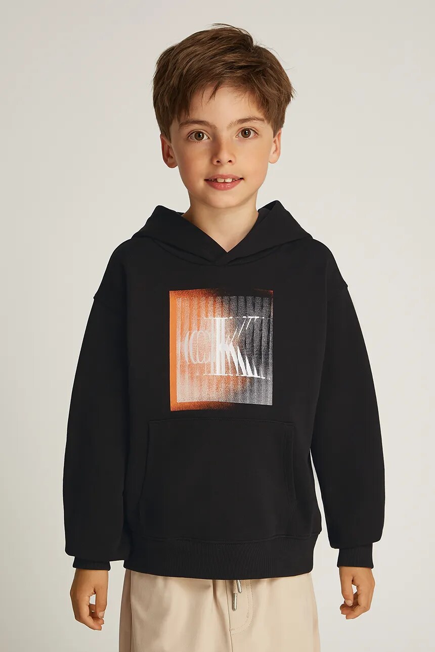 Детская хлопковая толстовка Calvin Klein Jeans, черный
Детская хлопковая толстовка Calvin Klein Jeans, черный