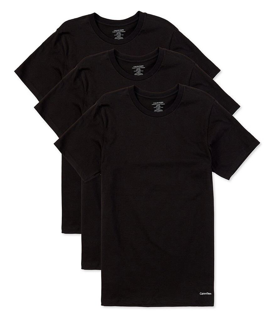 Calvin Klein Cotton Classics однотонные футболки с круглым вырезом, упаковка из 3 шт., черный
Calvin Klein Cotton Classics однотонные футболки с круглым вырезом, упаковка из 3 шт., черный
