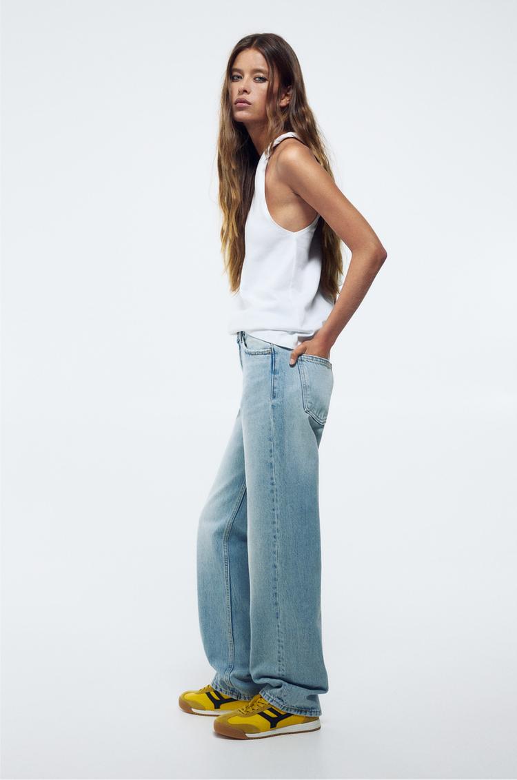 Джинсы прямого кроя со средней посадкой Pull And Bear, голубой
Джинсы прямого кроя со средней посадкой Pull And Bear, голубой