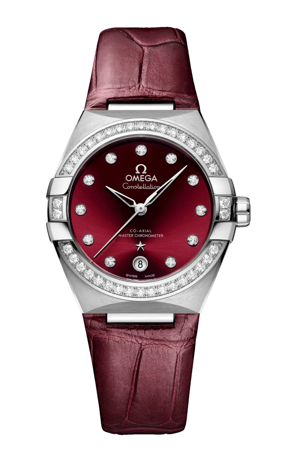 Часы Omega Constellation co‑axial master chronometer с бриллиантами 36 мм
Часы Omega Constellation co‑axial master chronometer с бриллиантами 36 мм