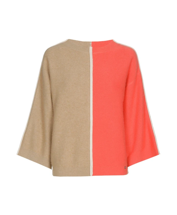 Двухцветный шерстяной и кашемировый свитер в полоску. Marie Mãro, коричневый
Двухцветный шерстяной и кашемировый свитер в полоску. Marie Mãro, коричневый