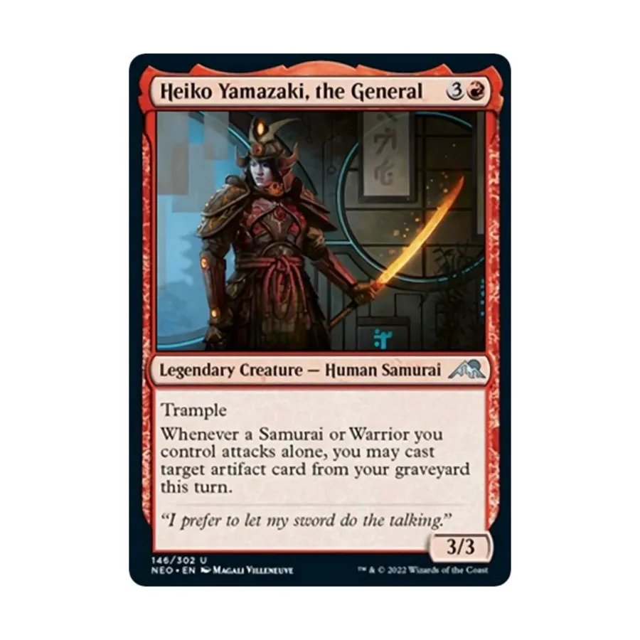 CCG Хейко Ямадзаки, генерал (U), MTG - Kamigawa : Neon Dynasty
CCG Хейко Ямадзаки, генерал (U), MTG - Kamigawa : Neon Dynasty