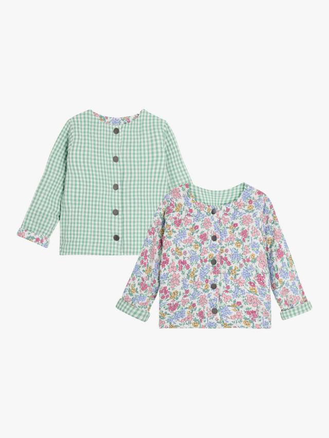 Детская хлопчатобумажная стеганая двусторонняя куртка JoJo Maman Bébé, розовый/разноцветный
Детская хлопчатобумажная стеганая двусторонняя куртка JoJo Maman Bébé, розовый/разноцветный