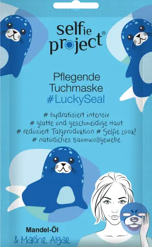 Маска для лица Selfie Project pflegende Tuchmaske #LuckySeal
Маска для лица Selfie Project pflegende Tuchmaske #LuckySeal