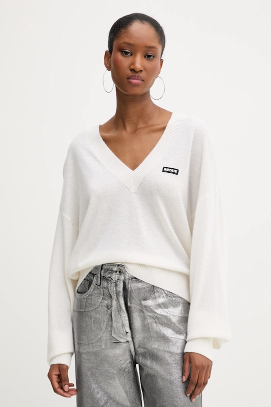 Шерстяной свитер Rotate, бежевый
Шерстяной свитер Rotate, бежевый