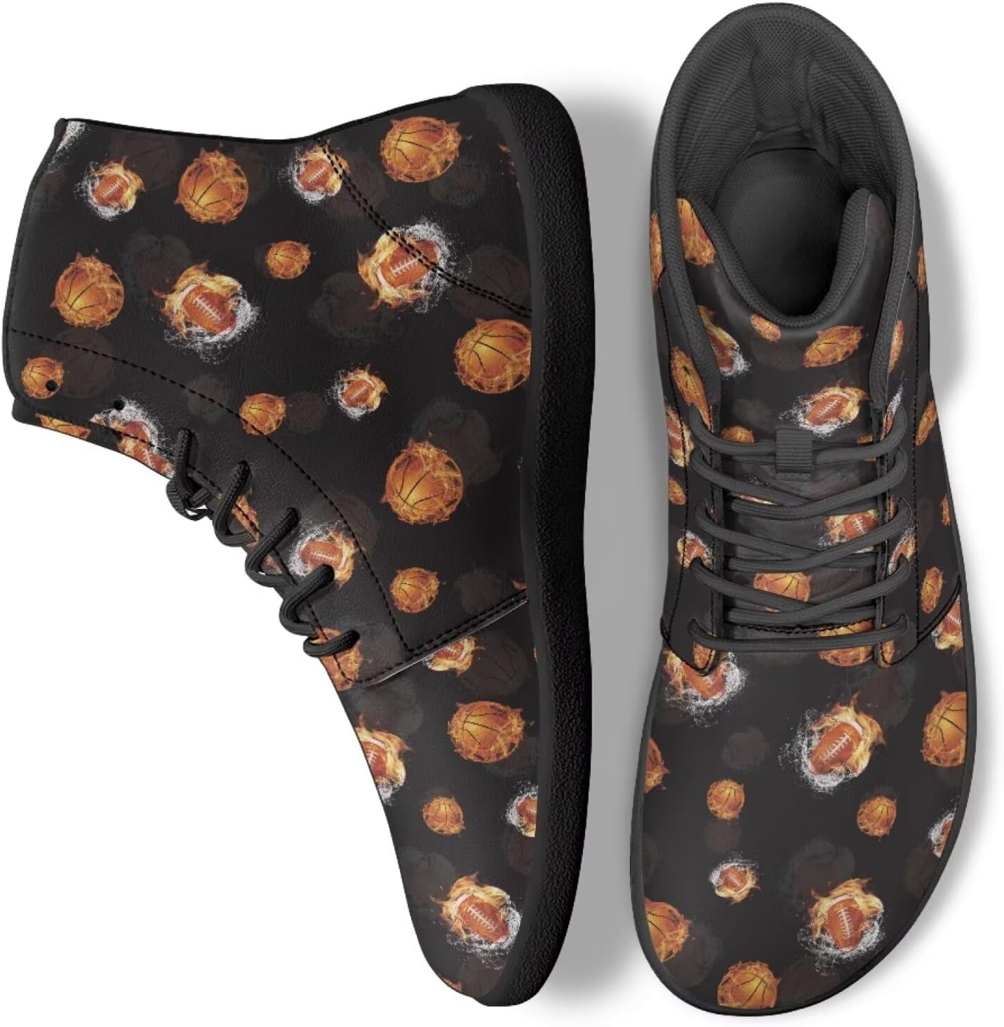 Унисекс высокие кроссовки для мужчин и женщин, модные беговые кеды из искусственной кожи с шнуровкой, рабочая обувь Ecaestolph, черный
Унисекс высокие кроссовки для мужчин и женщин, модные беговые кеды из искусственной кожи с шнуровкой, рабочая обувь Ecaestolph, черный