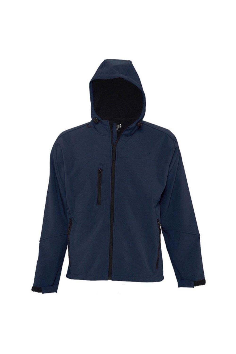 Куртка Soft Shell с капюшоном Replay (дышащая, ветрозащитная и водостойкая) SOL'S, темно-синий
Куртка Soft Shell с капюшоном Replay (дышащая, ветрозащитная и водостойкая) SOL'S, темно-синий