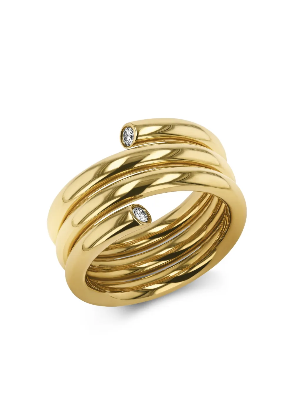 Кольцо Eclipse из желтого золота с бриллиантами Pragnell, золотой