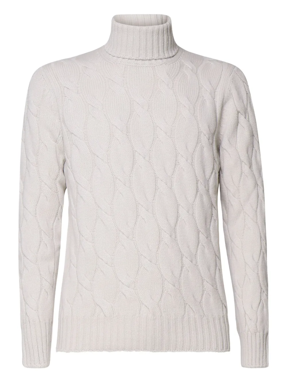 Свитер фактурной вязки с высоким воротником Giuliano Galiano, белый 
Свитер фактурной вязки с высоким воротником Giuliano Galiano, белый