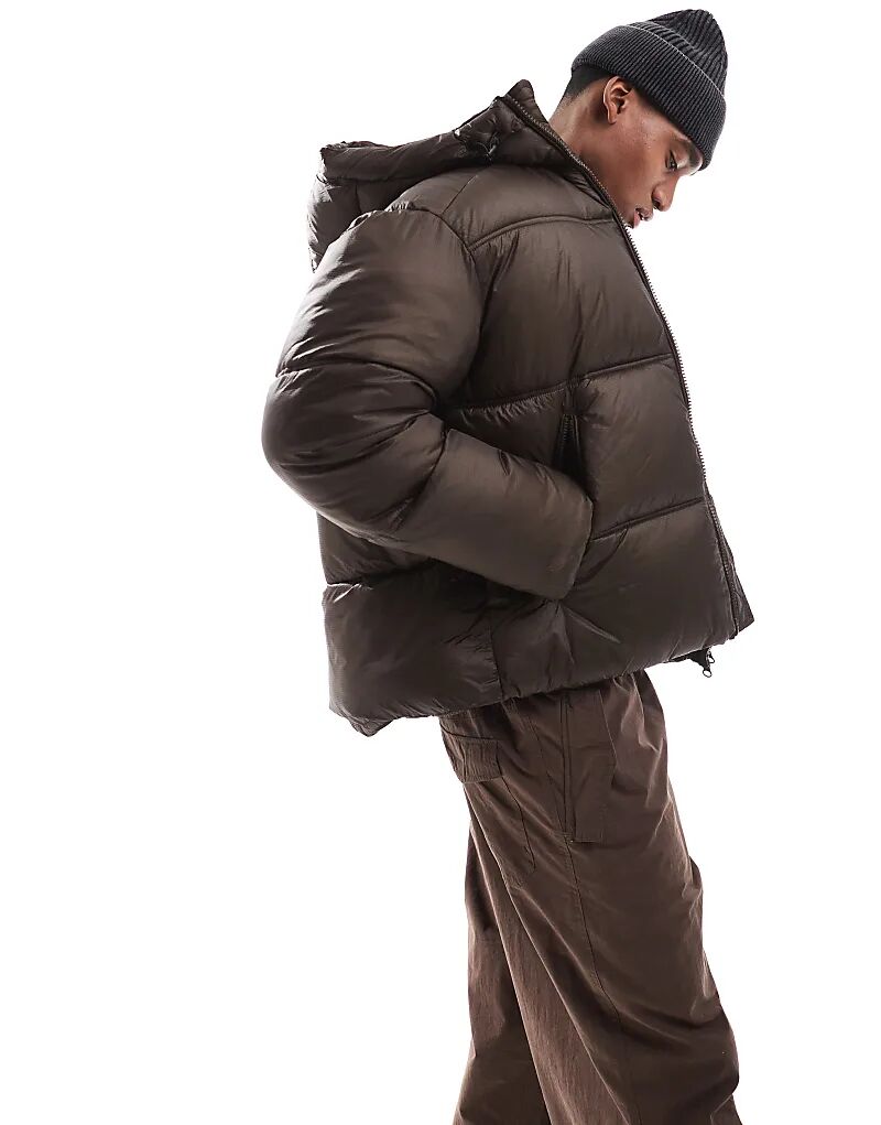 Куртка-пуховик с эффектом мокрого меха коричневого цвета Jack & Jones, Коричневый, Куртка-пуховик с эффектом мокрого меха коричневого цвета Jack & Jones
Куртка-пуховик с эффектом мокрого меха коричневого цвета Jack & Jones, Коричневый, Куртка-пуховик с эффектом мокрого меха коричневого цвета Jack & Jones