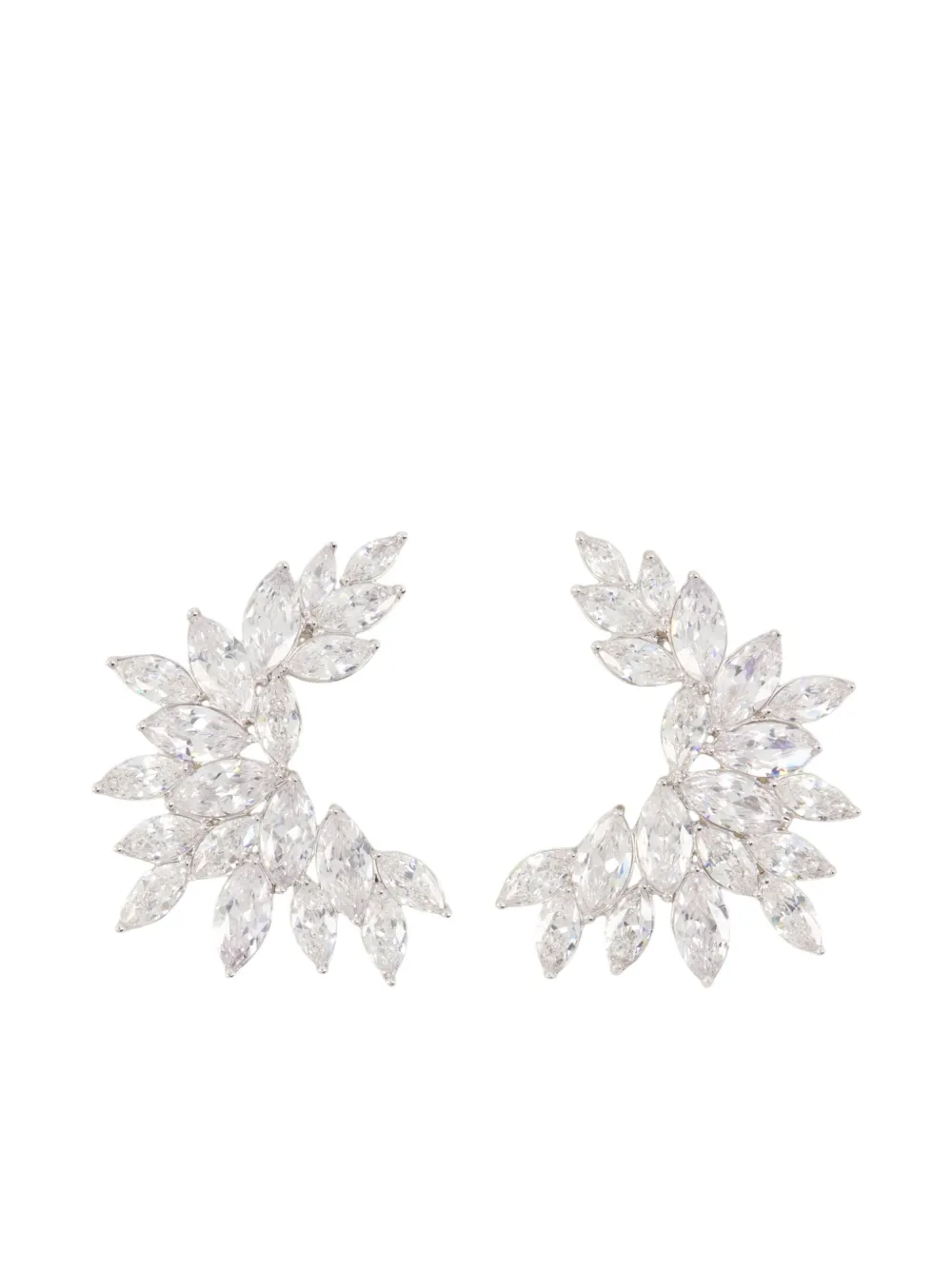 Серьги-каффы с кристаллами Self-Portrait, серебристый
Серьги-каффы с кристаллами Self-Portrait, серебристый