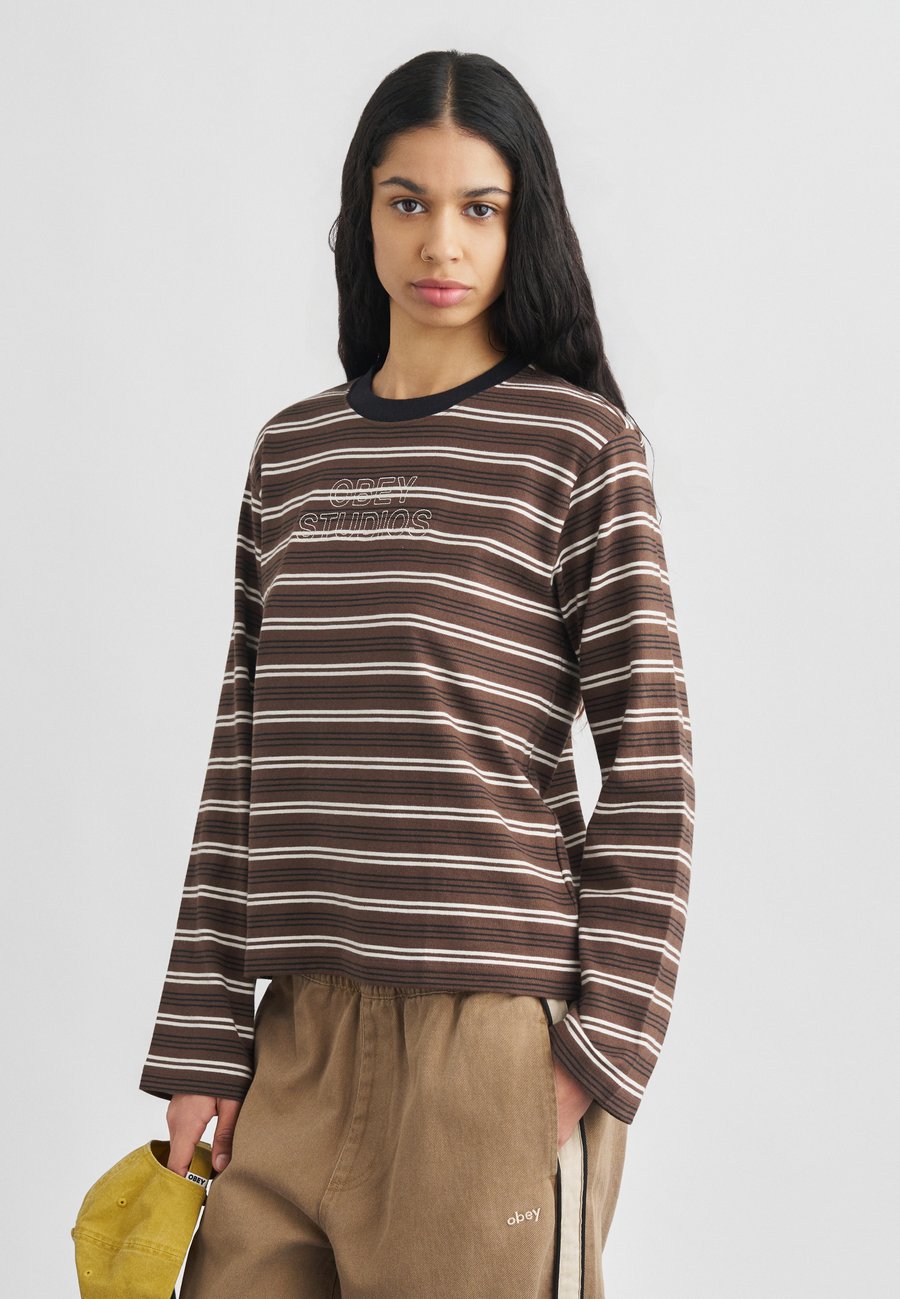 Топ Obey Clothing LOUIE STRIPE, Mushroom/Light Brown
Топ Obey Clothing LOUIE STRIPE, Mushroom/Light Brown
