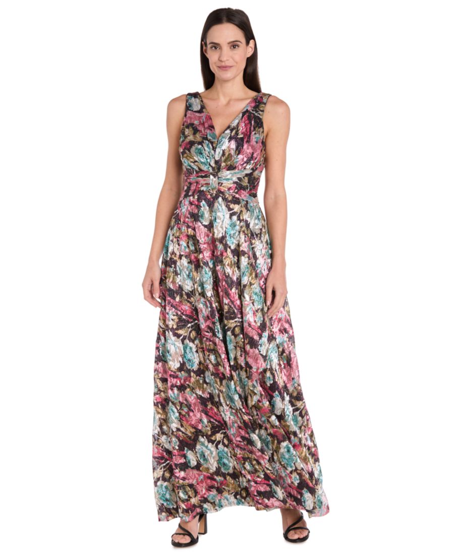 Женское платье без рукавов, металлизированное, А-силуэта R & M Richards, Eggplant/multi
Женское платье без рукавов, металлизированное, А-силуэта R & M Richards, Eggplant/multi