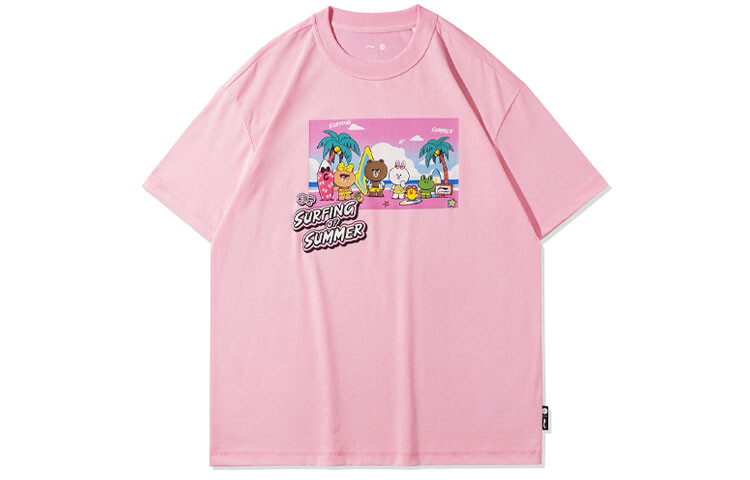 Футболка Line Friends X Sports Fashion Collection унисекс розового цвета Lining, розовый
Футболка Line Friends X Sports Fashion Collection унисекс розового цвета Lining, розовый