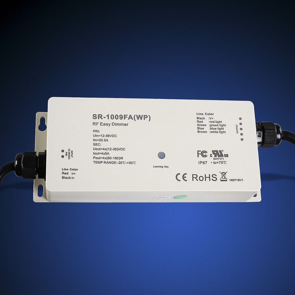 Светодиодный контроллер CONNEX RF 1009WP IP67 12-36 В постоянного тока до 4x5 А Mextronic, мультиколор
Светодиодный контроллер CONNEX RF 1009WP IP67 12-36 В постоянного тока до 4x5 А Mextronic, мультиколор
