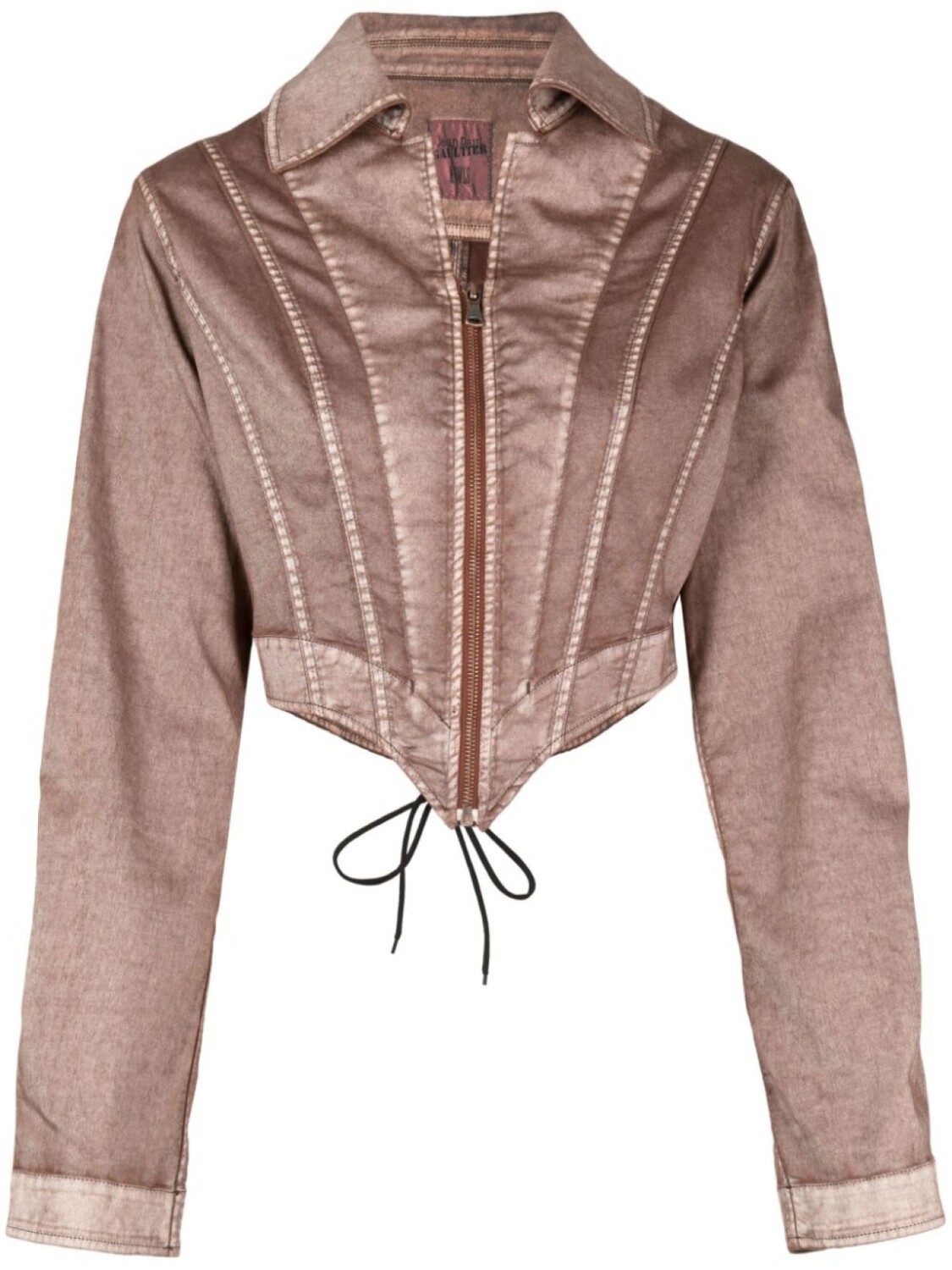 Jean Paul Gaultier укороченная куртка со шнуровкой из коллаборации с KNWLS, коричневый
Jean Paul Gaultier укороченная куртка со шнуровкой из коллаборации с KNWLS, коричневый