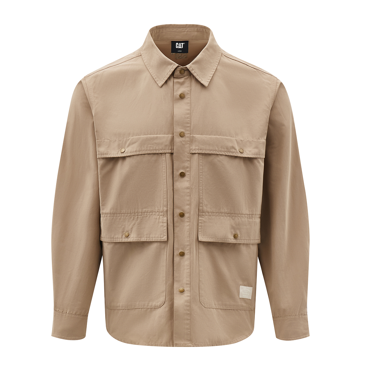 Мужская рубашка CAT, серый хаки
Мужская рубашка CAT, серый хаки