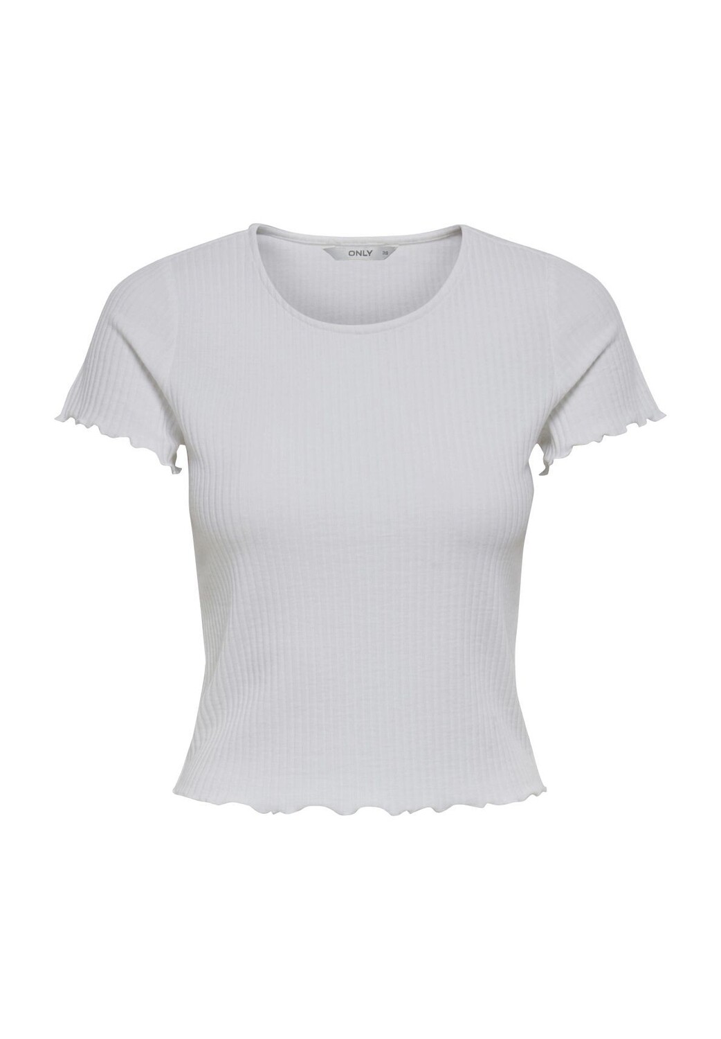 Футболка, гофрированный край, укороченная, женская ONLY, белый
Футболка, гофрированный край, укороченная, женская ONLY, белый