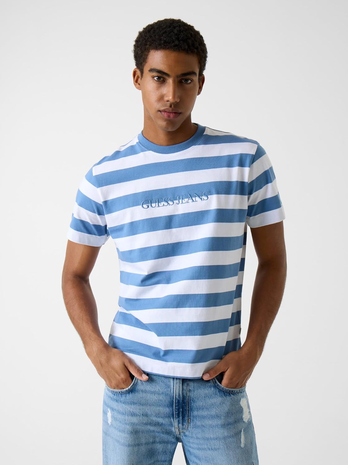 Футболка с полосатым логотипом GUESS, White And Blue Note Strip, Белый, Футболка с полосатым логотипом GUESS, White And Blue Note Strip
Футболка с полосатым логотипом GUESS, White And Blue Note Strip, Белый, Футболка с полосатым логотипом GUESS, White And Blue Note Strip