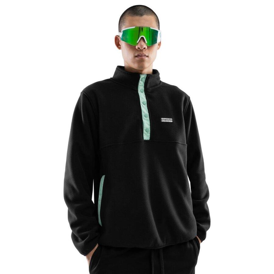 SIROKO Мужской зимний спортивный свитер из толстого флиса для Stowe Black
SIROKO Мужской зимний спортивный свитер из толстого флиса для Stowe Black