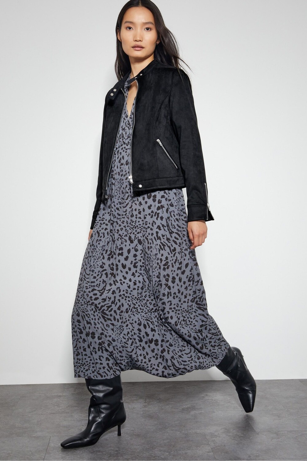 Куртка косуха Sasha из замши Monsoon, черный
Куртка косуха Sasha из замши Monsoon, черный