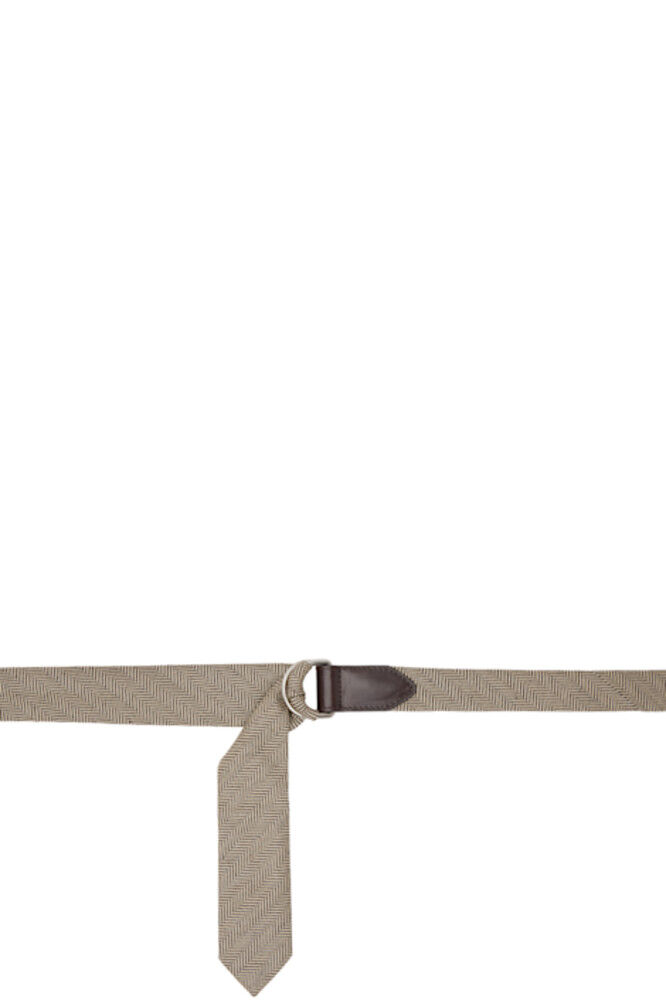 Бежевый пояс-галстук Dries Van Noten
Бежевый пояс-галстук Dries Van Noten