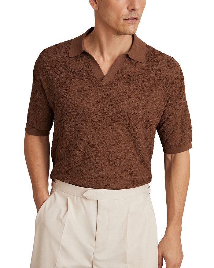 Банки Aztek Плюшевая Поло Рубашка REISS, коричневый
Банки Aztek Плюшевая Поло Рубашка REISS, коричневый