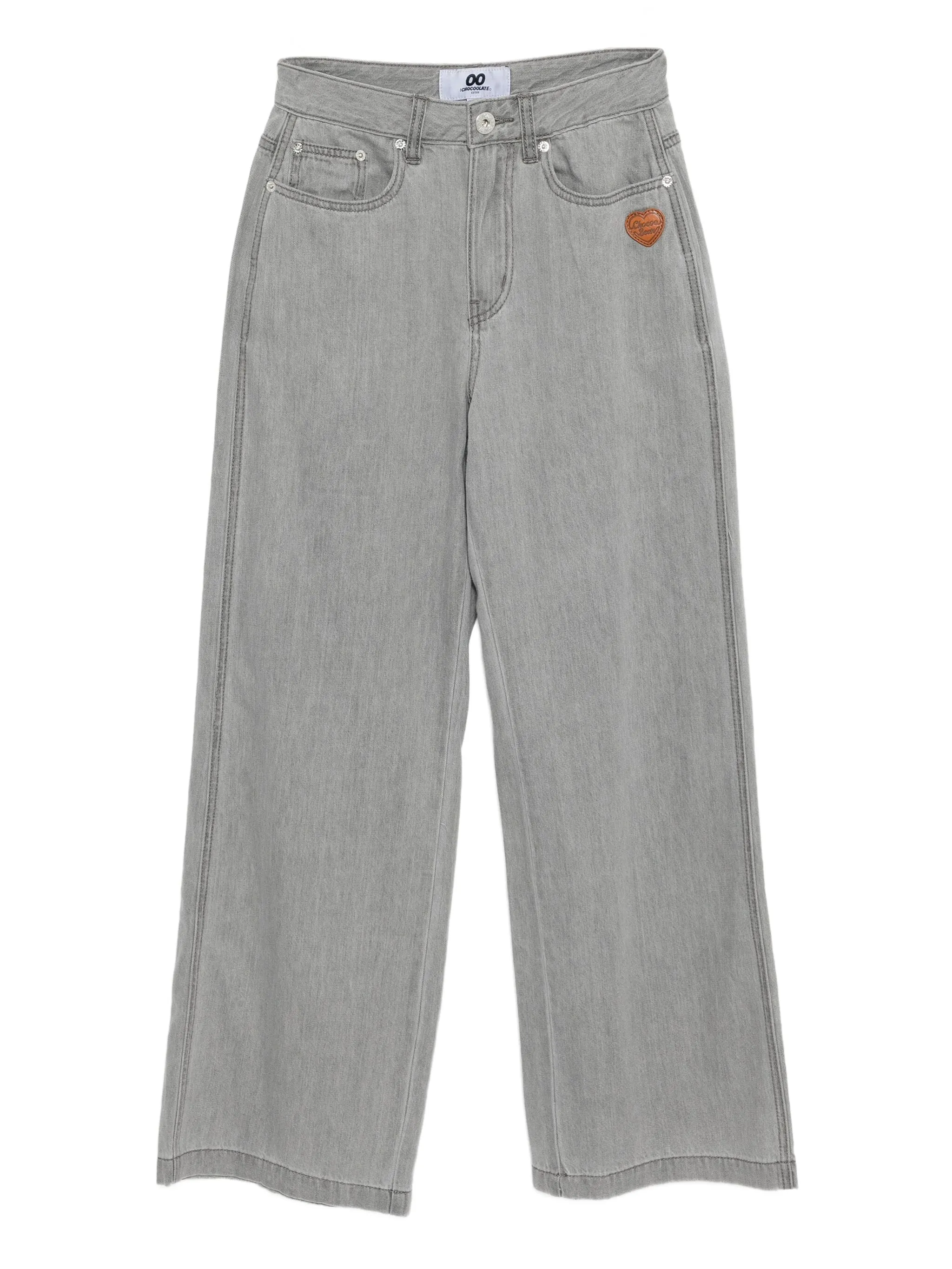 Джинсы с нашивкой-логотипом Chocoolate, серый
Джинсы с нашивкой-логотипом Chocoolate, серый