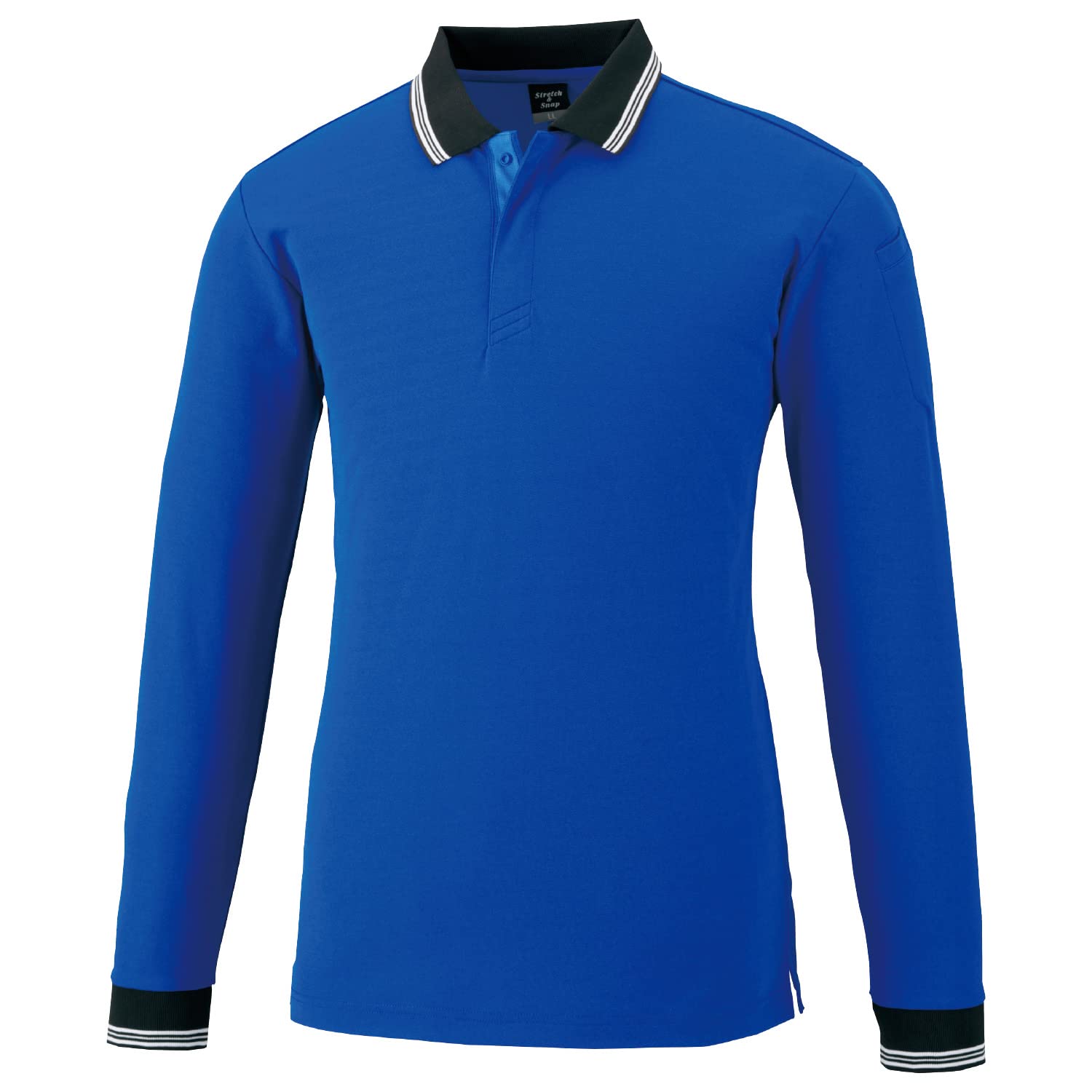 Эластичная футболка-поло с длинным рукавом на кнопках, синяя, размер 5L Kokuraya
Эластичная футболка-поло с длинным рукавом на кнопках, синяя, размер 5L Kokuraya