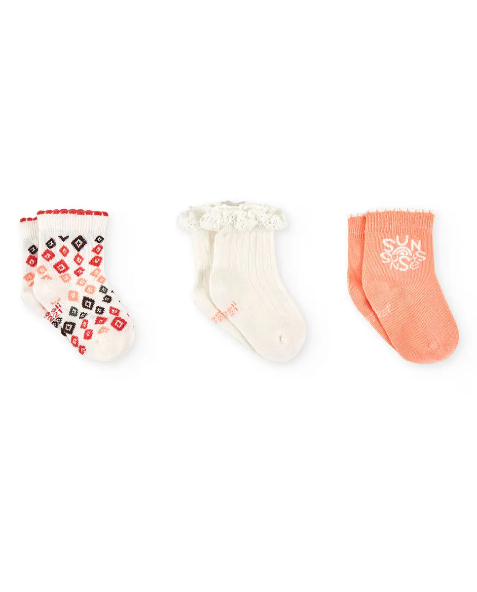 Набор из 3 пар одинаковых носков для девочек Boboli, цвет Salmón
Набор из 3 пар одинаковых носков для девочек Boboli, цвет Salmón