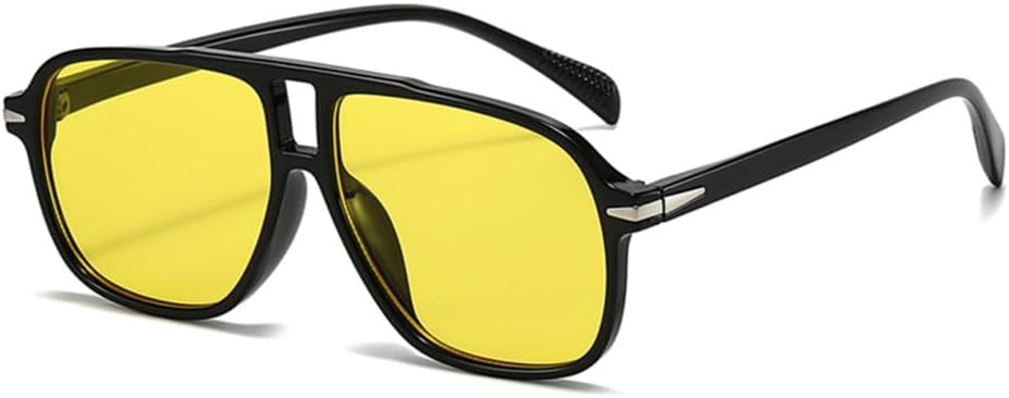 Винтажные мужские солнцезащитные очки в крупной оправе, женские классические очки в большой оправе, спортивные очки, модные, яркие цвета, защита от ультрафиолета UV400 TYUVIVO, Black-yellow
Винтажные мужские солнцезащитные очки в крупной оправе, женские классические очки в большой оправе, спортивные очки, модные, яркие цвета, защита от ультрафиолета UV400 TYUVIVO, Black-yellow