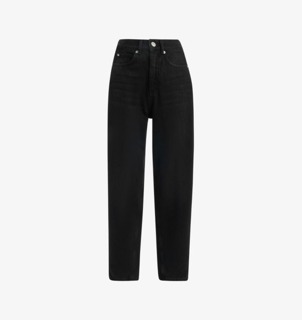 Аутентичные джинсы-бочонки с высокой посадкой Whistles, черный
Аутентичные джинсы-бочонки с высокой посадкой Whistles, черный