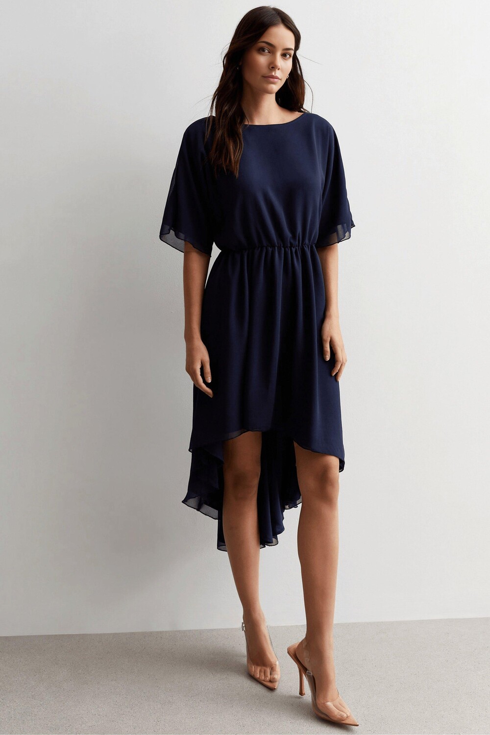 Платье с асимметричным подолом Cutie London, темно-синий
Платье с асимметричным подолом Cutie London, темно-синий