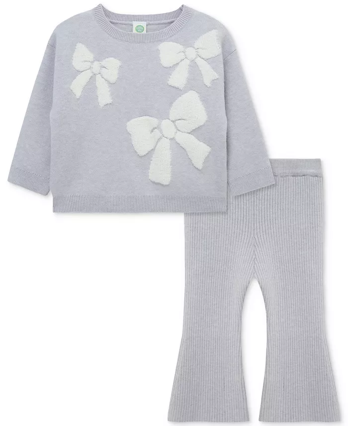Комплект для девочек из свитера и штанов с бантиками, 2 предмета Little Me
Комплект для девочек из свитера и штанов с бантиками, 2 предмета Little Me