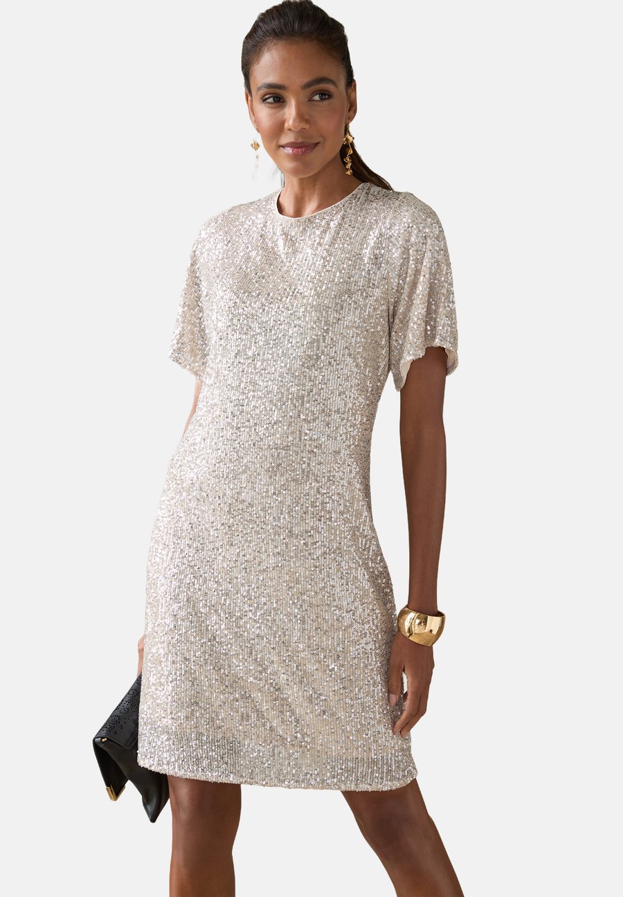 Платье LASCANA PAILLETTEN, Champagner/Beige
Платье LASCANA PAILLETTEN, Champagner/Beige