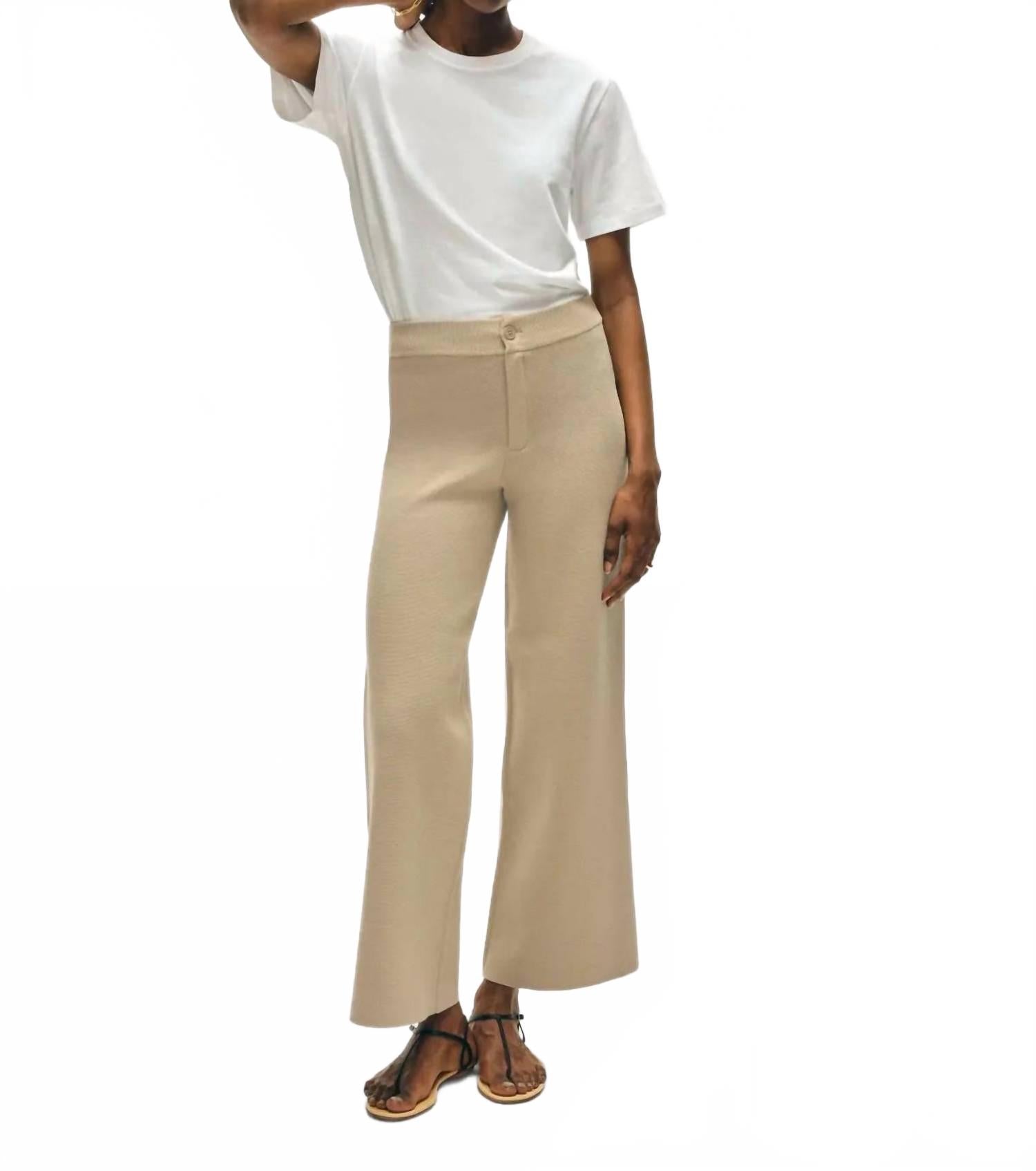 Широкие брюки из органического хлопка цвета жареного миндаля White + Warren, Toasted Almond
Широкие брюки из органического хлопка цвета жареного миндаля White + Warren, Toasted Almond