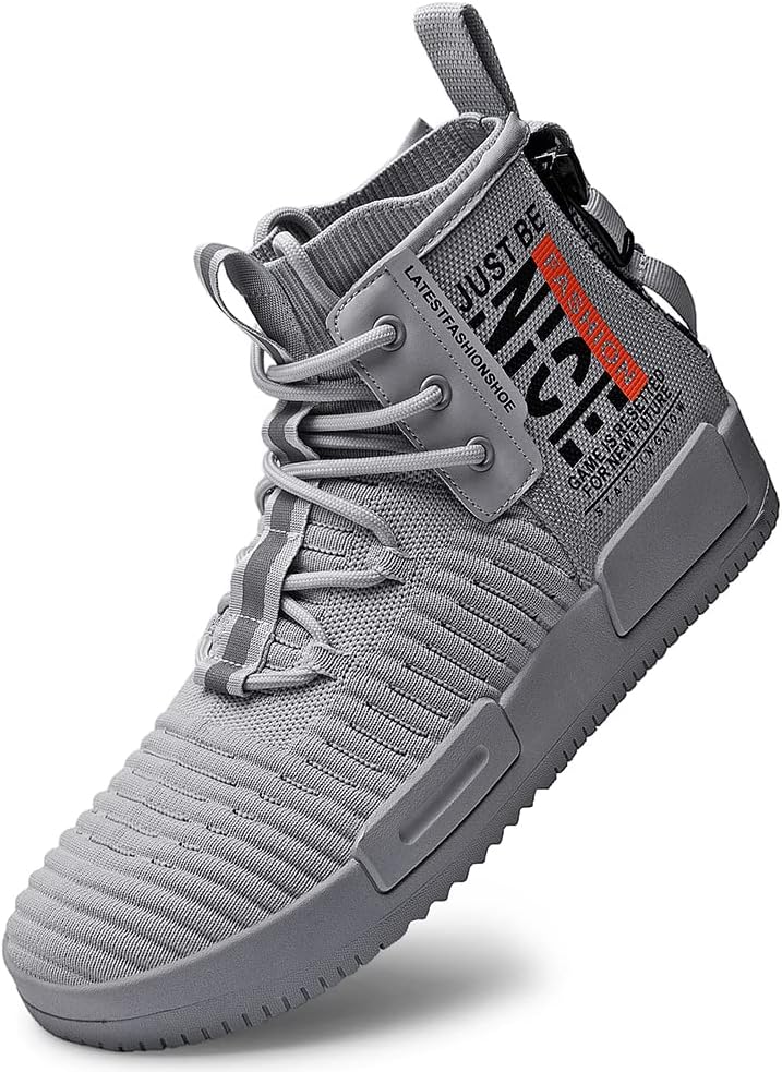 Мужские высокие модные кроссовки на каждый день, удобные для ходьбы, без шнурков Eowathy, серый
Мужские высокие модные кроссовки на каждый день, удобные для ходьбы, без шнурков Eowathy, серый