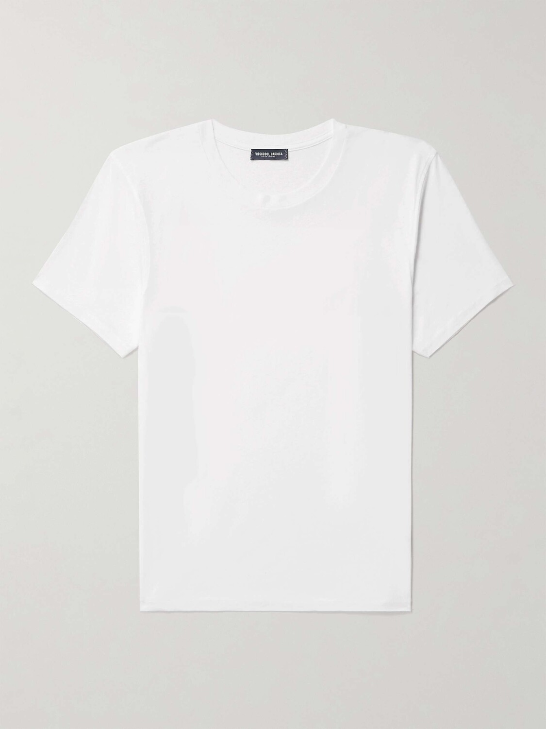 Футболка Lucio из смеси хлопка и льна Frescobol Carioca, белый 
Футболка Lucio из смеси хлопка и льна Frescobol Carioca, белый