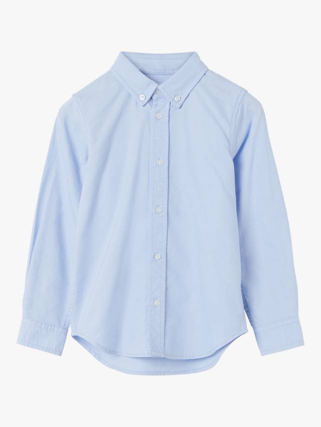 Детская оксфордская рубашка из органического хлопка Polarn O. Pyret, синий
Детская оксфордская рубашка из органического хлопка Polarn O. Pyret, синий