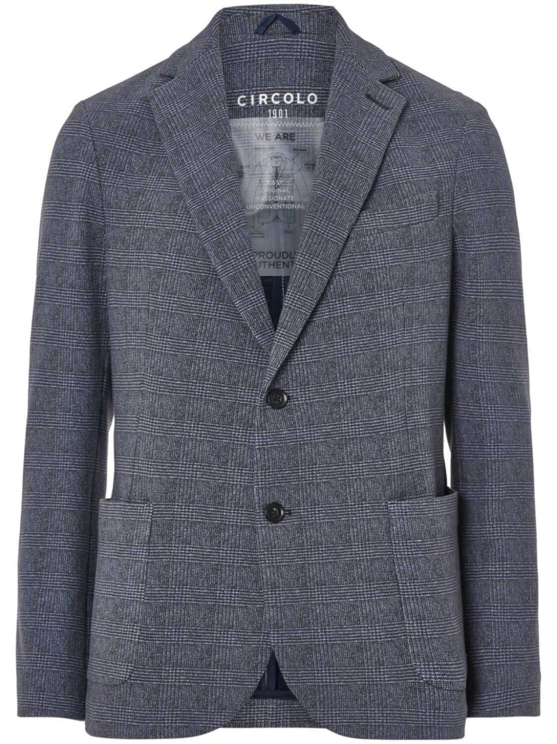 Блейзер в клетку «принц Уэльский» Circolo 1901, синий
Блейзер в клетку «принц Уэльский» Circolo 1901, синий