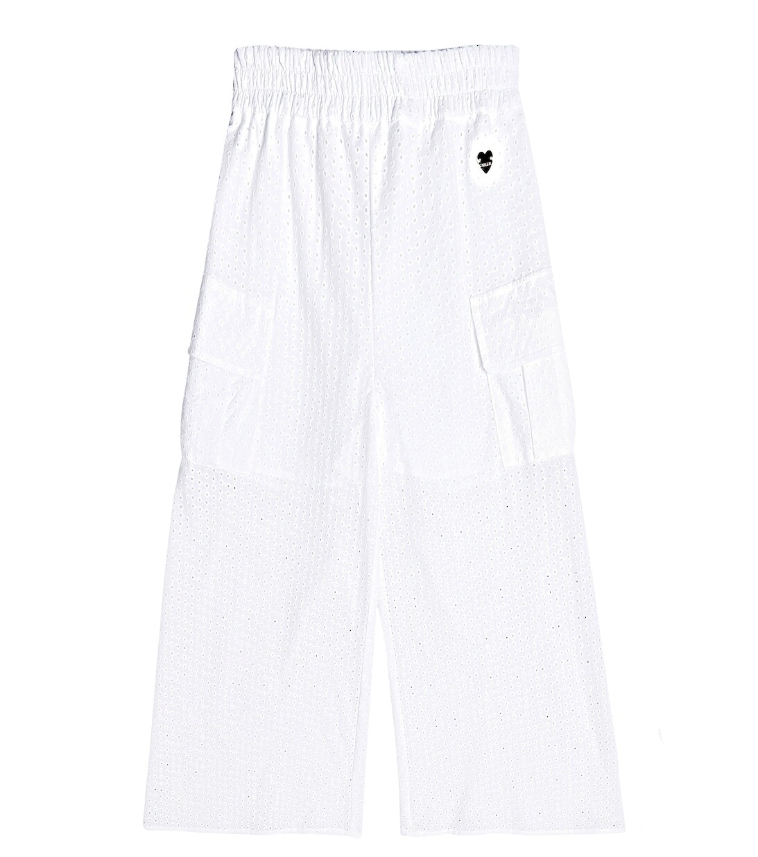 Брюки из хлопка в технике бродери англез Monnalisa, белый
Брюки из хлопка в технике бродери англез Monnalisa, белый