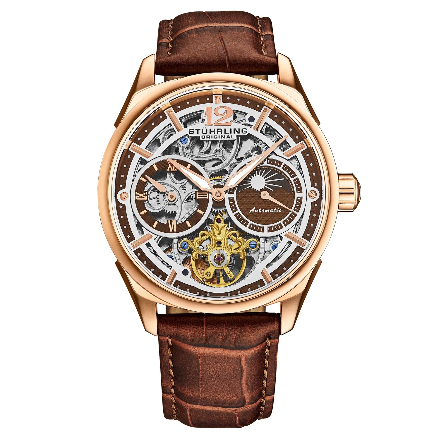 Vanguard 1019 Dual Time автоматический скелетон 42 мм STÜHRLING Original, коричневый
Vanguard 1019 Dual Time автоматический скелетон 42 мм STÜHRLING Original, коричневый