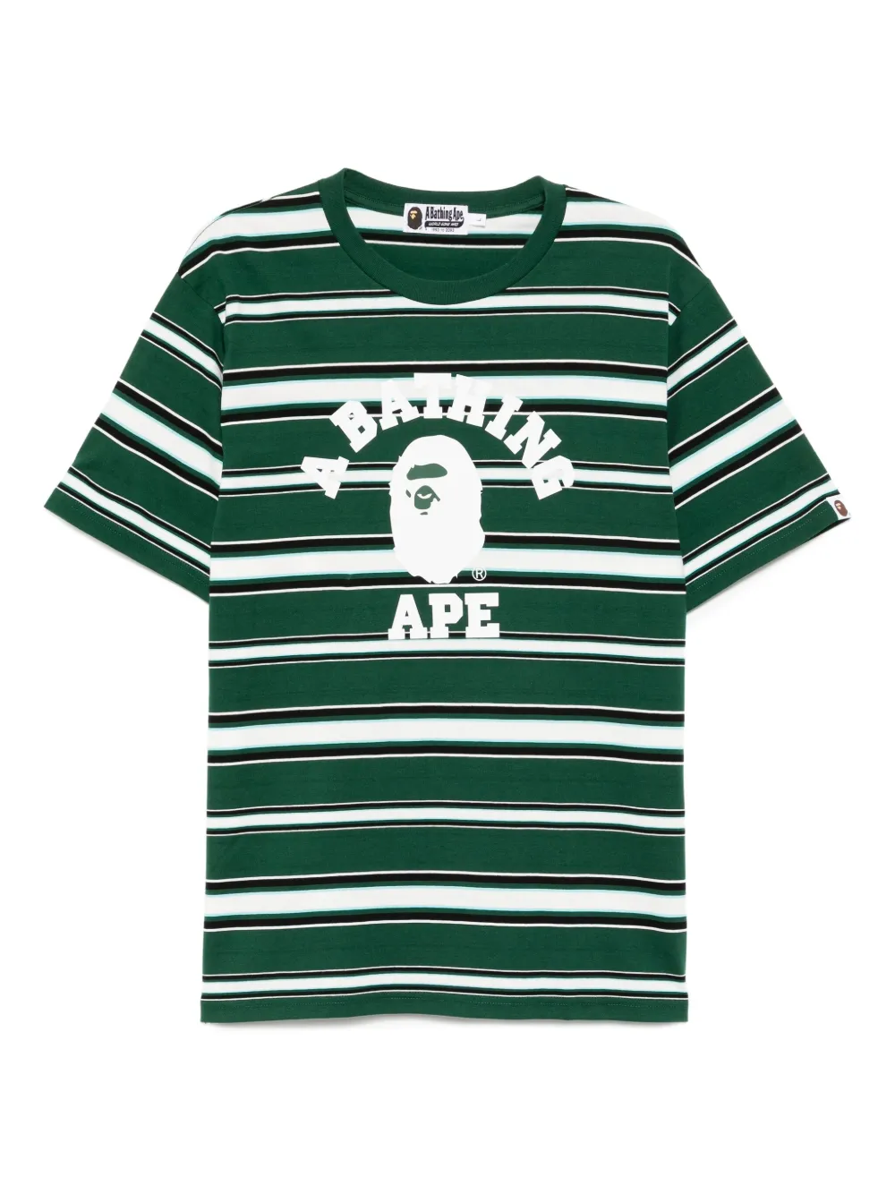 Футболка в полоску A BATHING APE, зеленый
Футболка в полоску A BATHING APE, зеленый
